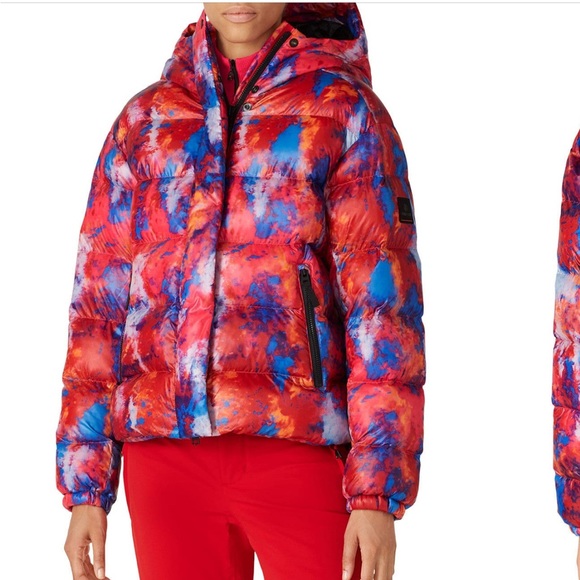 Bogner Fire + Ice ski puffer coat Ranja Jacket Pink Tie Dye - Picture 5 of 9